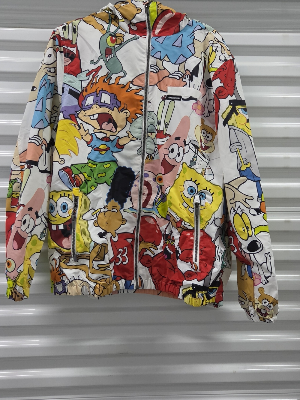Members Only Nickelodeon Cartoon Character Windbreaker Jacket
